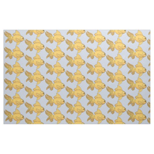 Tissu Structure personnalisée d'illustration de poisson (Fat Quarter)