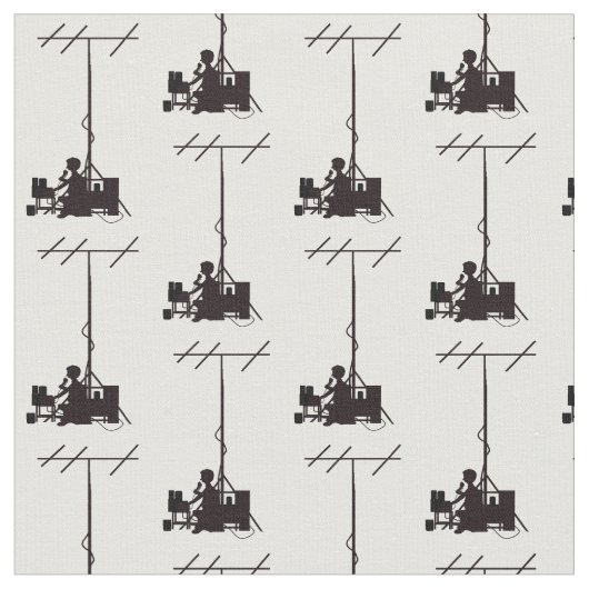 Tissu Structure Silhouette de l'opérateur radio de jambo (Fermer)