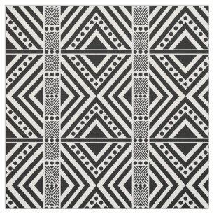 Tissu Style africain Motif sans faille. Couleur noire