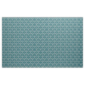 Tissu Style Art Déco turquoise et argenté (Yard)