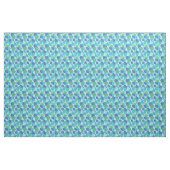 Tissu Style Bauhaus vert et bleu (Yard)