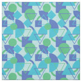 Tissu Style Bauhaus vert et bleu (Échantillon)