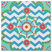 Tissu Style Boho | Couleurs du carnaval Chevron (fermé)