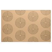 Tissu Style d'antiquité de labyrinthe de Chartres + vos (Fat Quarter)