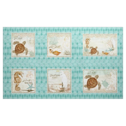 Tissu Style de plage de bord de la mer de panneau de (Yard)