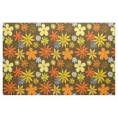 Tissu Style Floral Pattern Fabric des années 1970 (Yard)