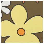 Tissu Style Floral Pattern Fabric des années 1970 (Fermer)