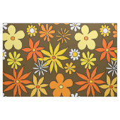 Tissu Style Floral Pattern Fabric des années 1970 (Fat Quarter)