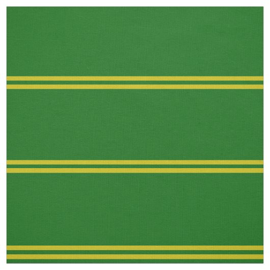 Tissu Style insulaire vert rayé or (Échantillon)