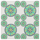 Tissu Style Victorien Art Déco Vert (Fermer)