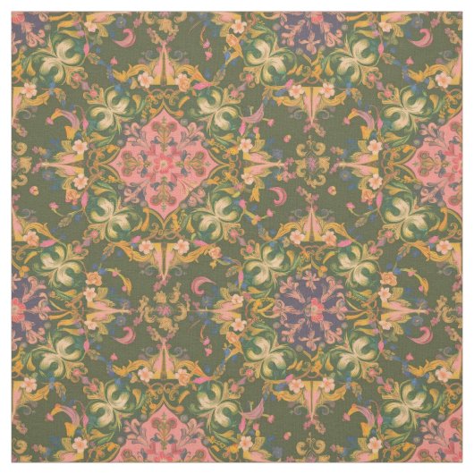 Tissu style victorien inspiré motif (Échantillon)