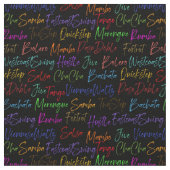 Tissu Styles de danse de salle de bal de script | Danse  (Détail)