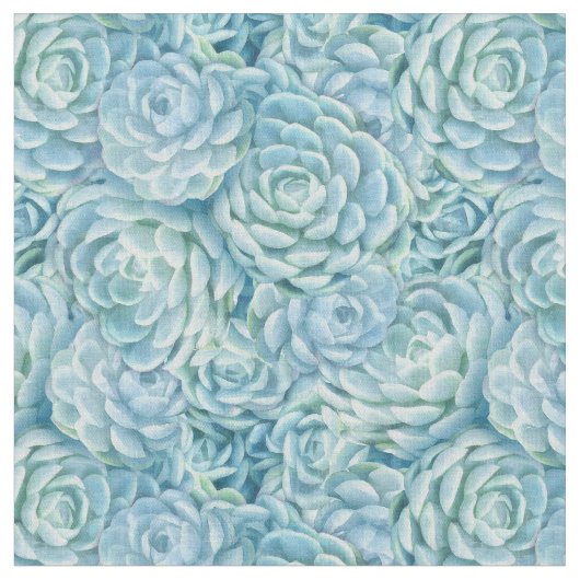 Tissu Succulents bleus (Fermer)
