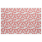 Tissu Sucettes rouges, sucettes en forme de cœur, motif (Fat Quarter)