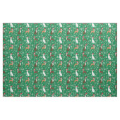Tissu sucre de canne de chien de boxe vert (Fat Quarter)