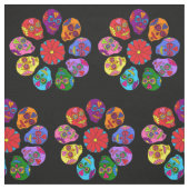 Tissu Sugar Skull Flower (Échantillon)