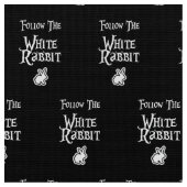 Tissu Suivez le lapin blanc (Fermer)