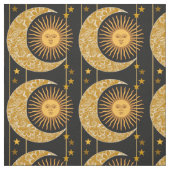 Tissu Sun, lune et étoiles (Échantillon)