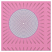 Tissu Sunburst géométrique moderne - Nuances de rose (Fermer)