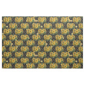Tissu Sunflower Bouquet Gold Honeycomb Graphique (Fat Quarter)