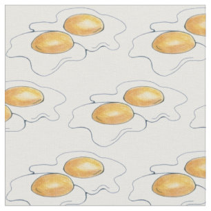 Tissu Sunnyside Up Fried Breakfast Oeufs Sunny Side Oeuf