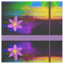 Tissu Sunset Pink Daisy