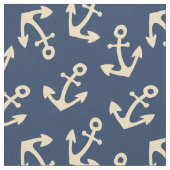 Tissu Sunshine Yellow Ancres sur la structure marine par (Fermer)