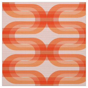 Tissu super saumon les années 70 motif