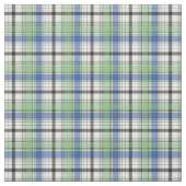 Tissu Superbe Plaid vert et bleu ressort (Échantillon)
