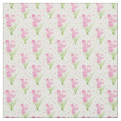 Tissu Superbes Tulipes Roses (Échantillon)