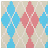 Tissu Sur la plage motif Argyle (Fermer)