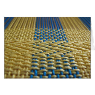 Tissu sur le métier à tisser