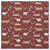 Tissu Sur le Motif agricole (Échantillon)