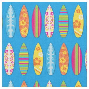 Tissu Surf Boards Cute Tropical Beach Sports