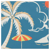 Tissu Surf tropical île motif à thème (Fermer)