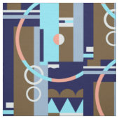 Tissu SURFACE : Art Déco Géométrique, Balorama Lounge (Échantillon)