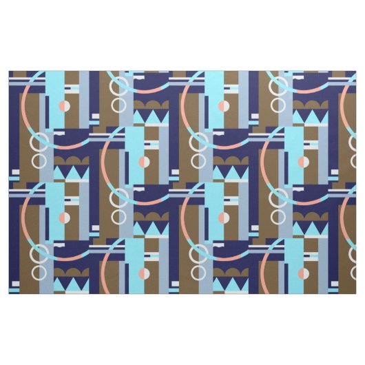 Tissu SURFACE : Art Déco Géométrique, Balorama Lounge (Fat Quarter)