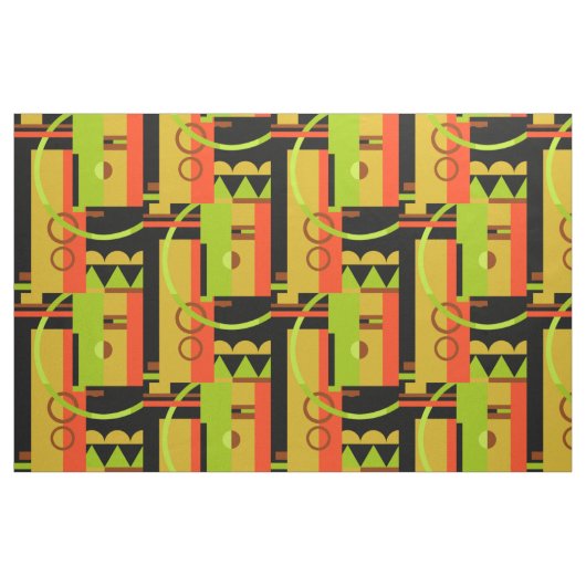 Tissu SURFACE : Géométrique Art Déco, début d'automne (Fat Quarter)