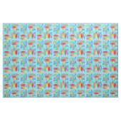 Tissu Surfbooards et palmiers (Fat Quarter)