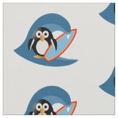 Tissu Surfer de pingouin (Détail)