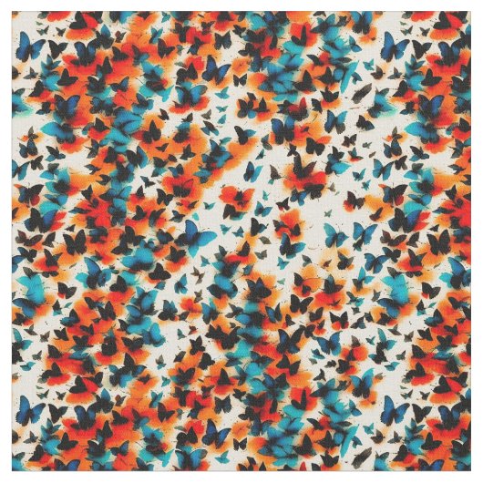 Tissu Susurration des papillons (Fermer)