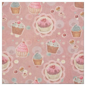Tissu Sweet Traitements Cupcakes Fabric (Échantillon)