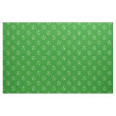 Tissu Symbole athée : blanc sur vert (Fat Quarter)