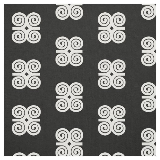 Tissu Symbole blanc de Dwennimmen Strength|Humility (Échantillon)