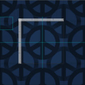 Tissu SYMBOLE Bleu foncé (Carreau)