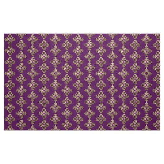 Tissu Symbole bouddhiste doré Vajra (Fat Quarter)