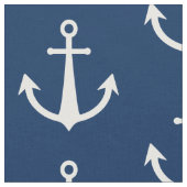 Tissu Symbole d'Ancre bleu blanc (Fermer)