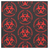 Tissu Symbole de bioaléa rouge et noir (fermé)