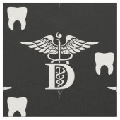Tissu Symbole de dentiste et noir de dent (Fermer)