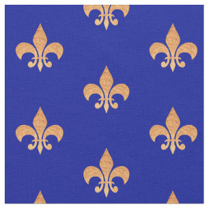 Tissu Symbole de la fleur de lis - lily royal héraldiqu